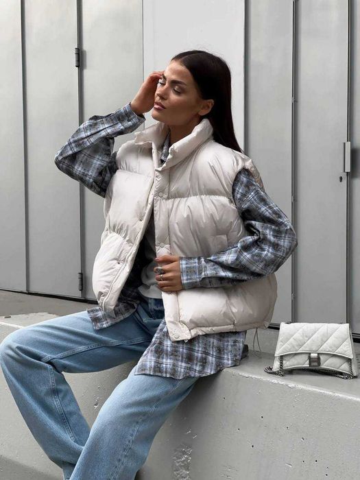 Жилетка Жіноча — Безрукавка Оверсайз — Женская жилетка — Без Передплат