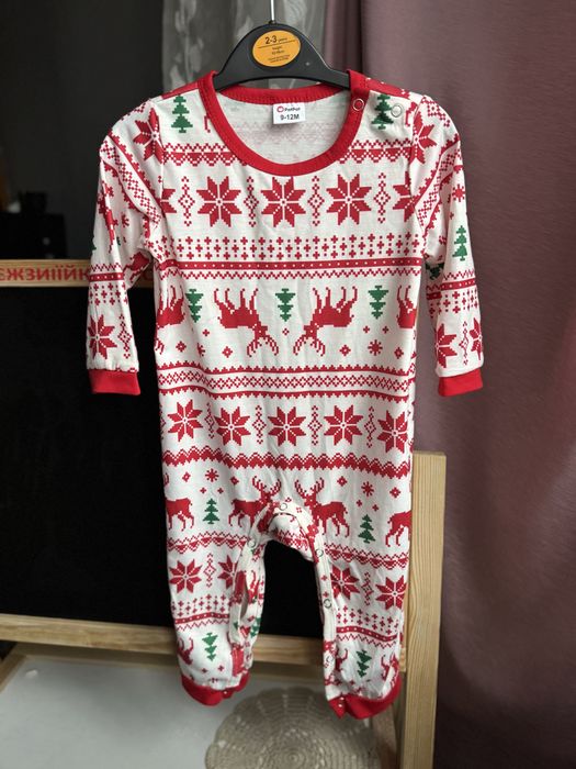 Новорічний ромпер чоловічок 9-12міс