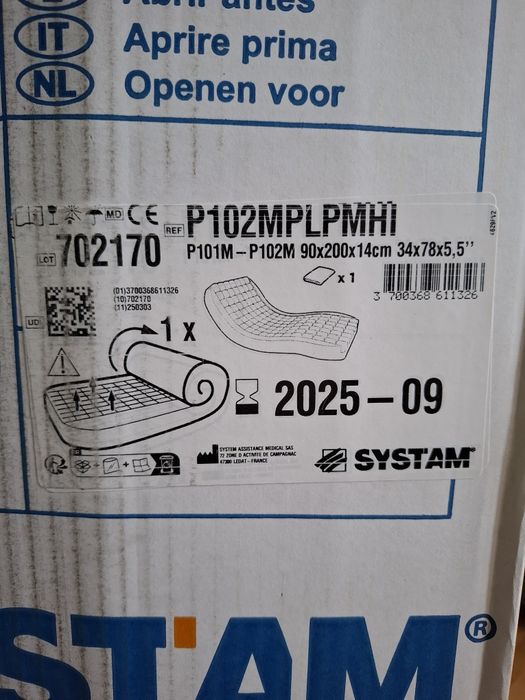 NOWY! Materac rehabilitacyjny, przeciwodleżynowy POLYPLOT z pokrowcem