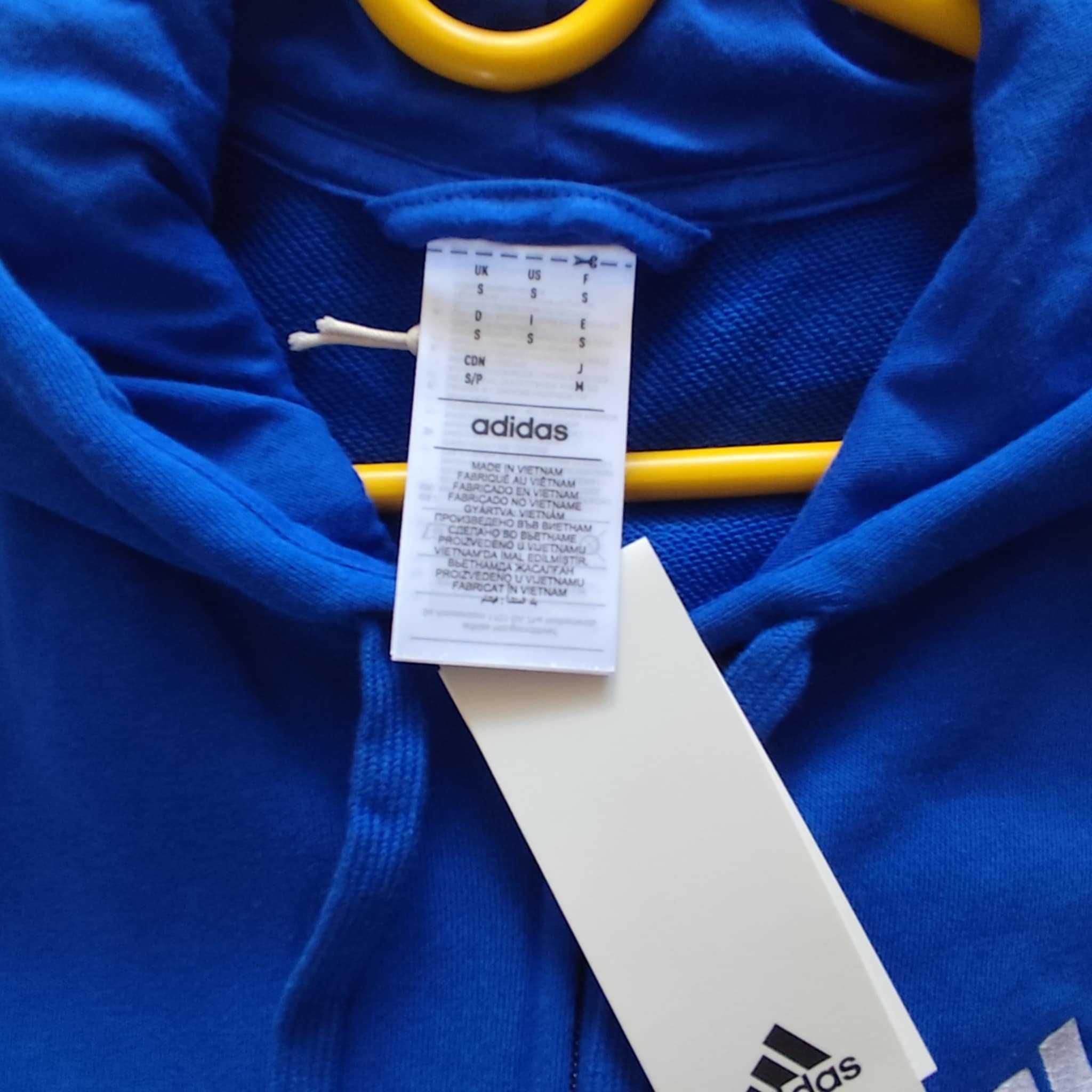 Bluza adidas niebieska duza M