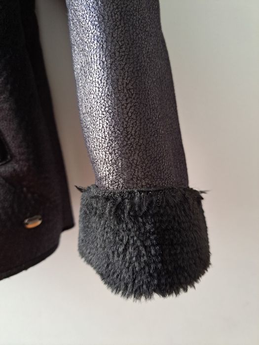 Casaco tiffosi preto com pelo no interior