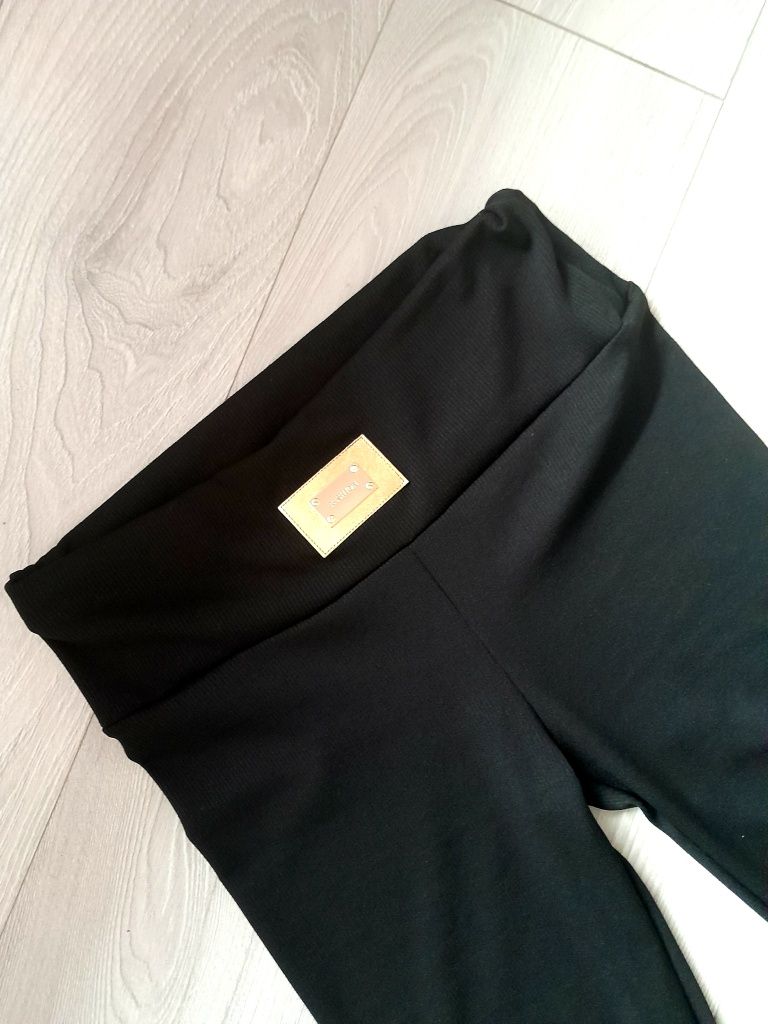 Legginsy prążkowane nowe