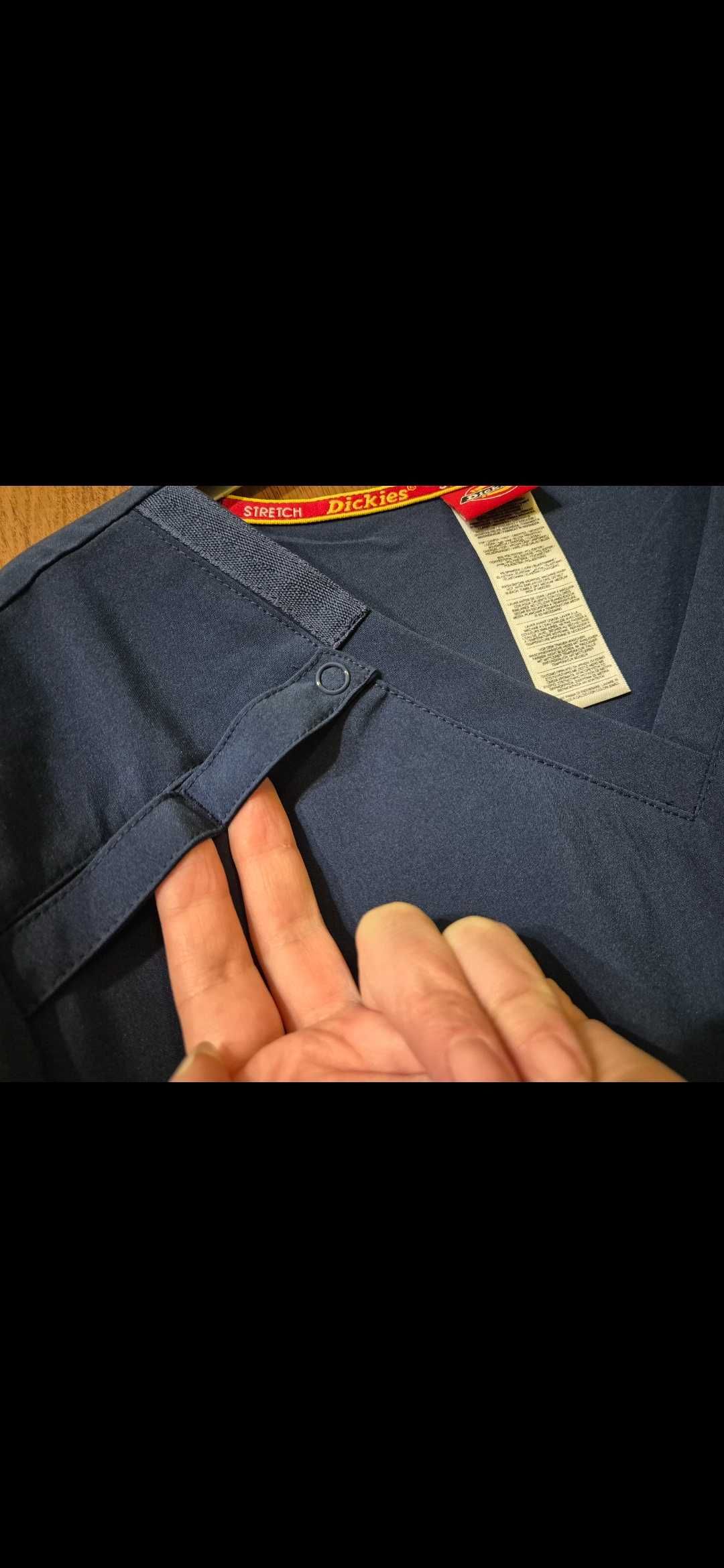 USA L granat navy Dickies porządny uniform medyk pielęgniarka opiekun
