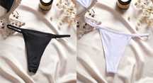 Finetoo 2 szt. Seksowne Bikini stringi damskie rozmiar M