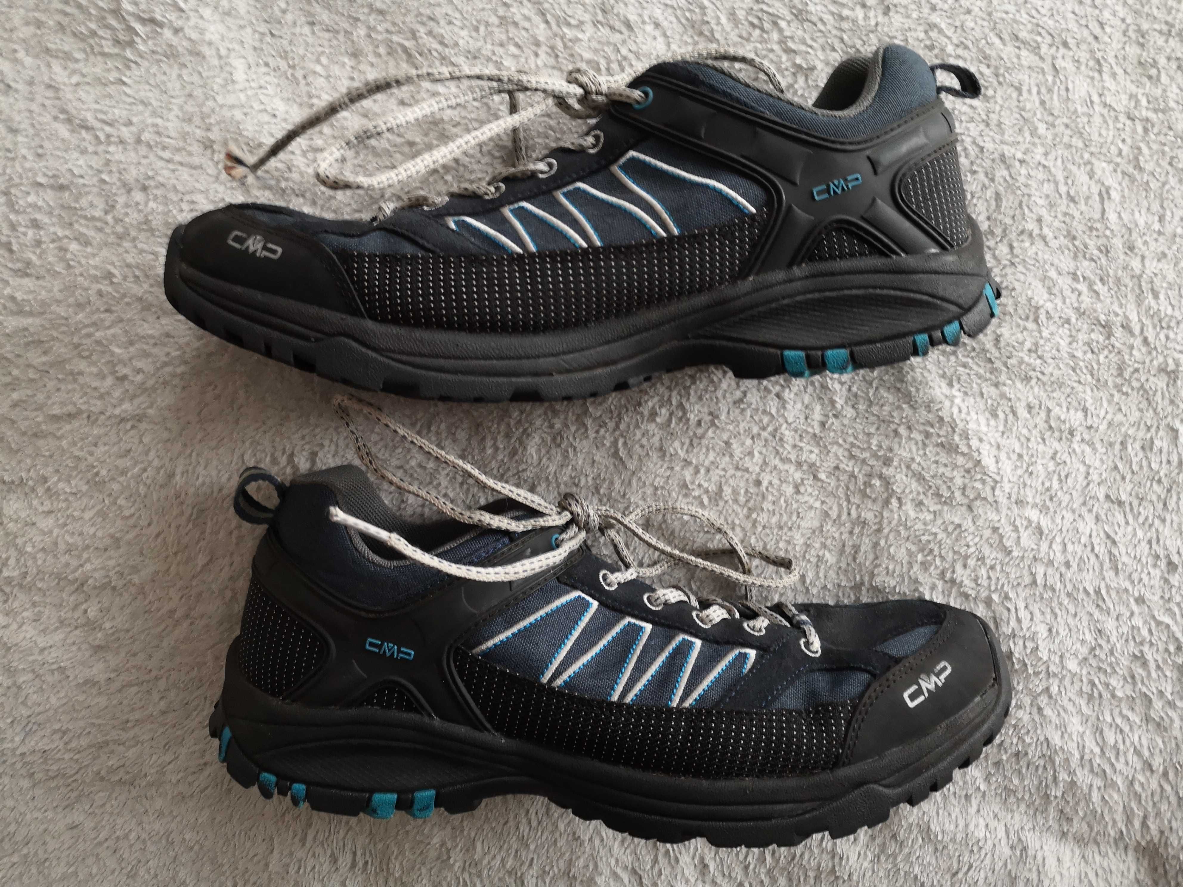 Szare skórzane buty sportowe trekkingowe CMP 45