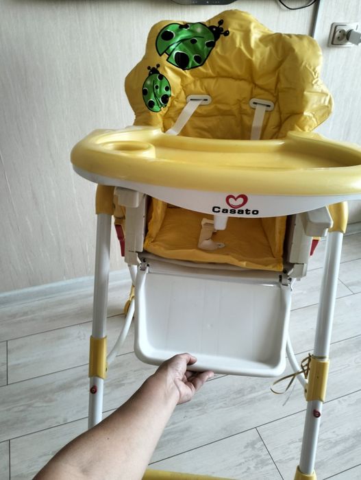 Детский высокий  стульчик для кормления Casato Evolution