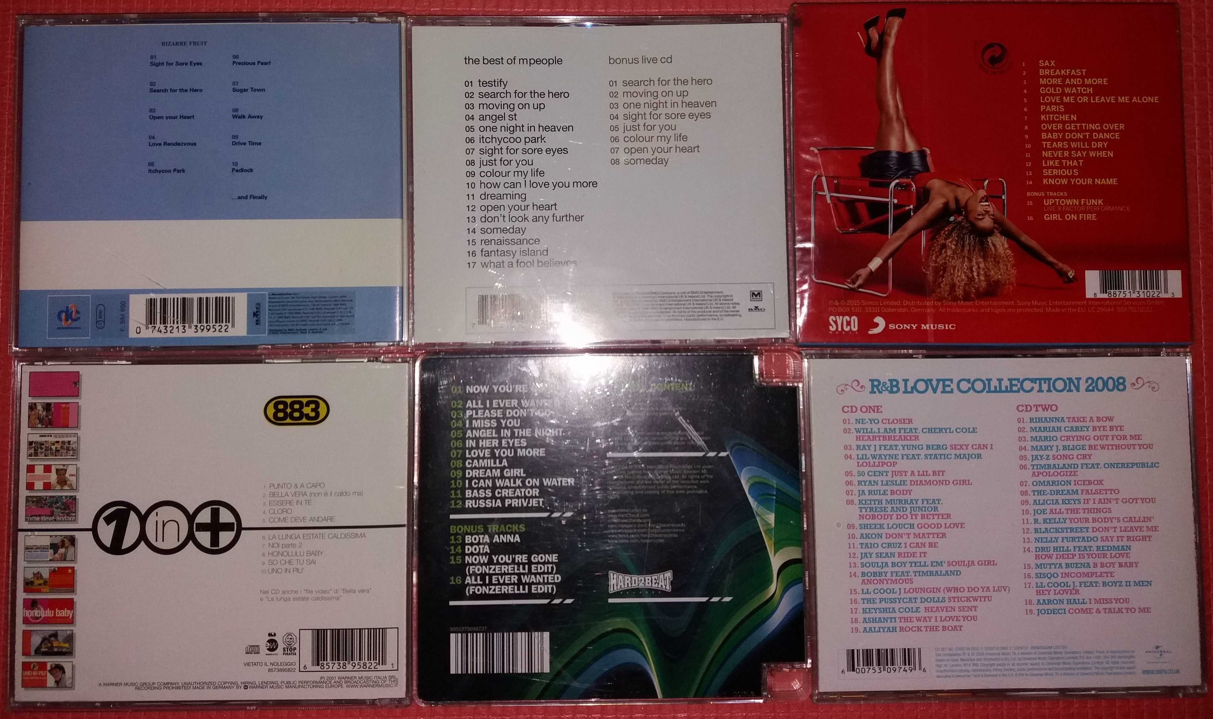 CD M People, Fleur East, 883, Basshunter, R&B Love Collection 2008