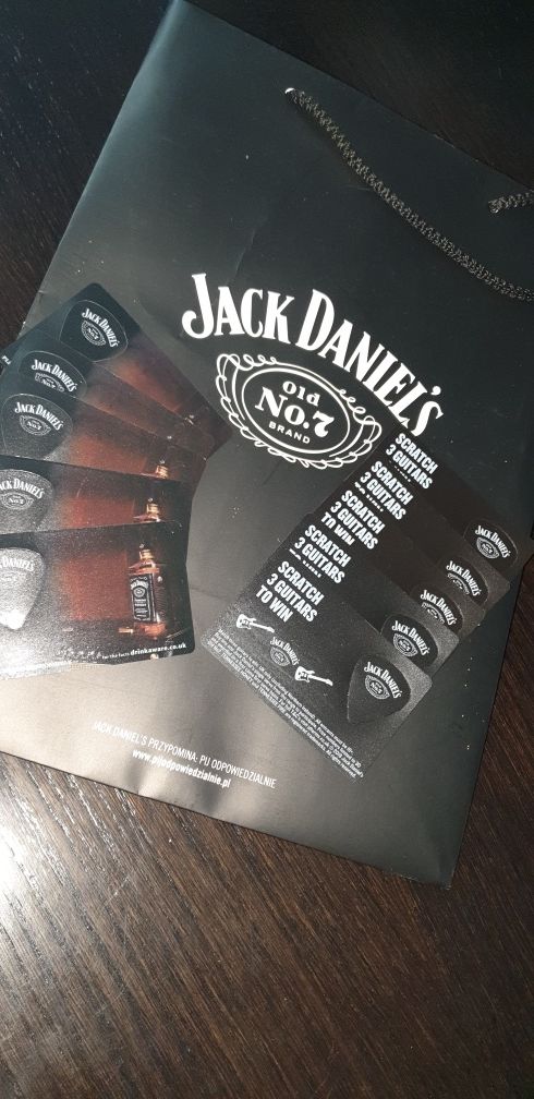 Jack Daniel's Kostki Kości do gry na Gitarze Jack Daniels Oryginał