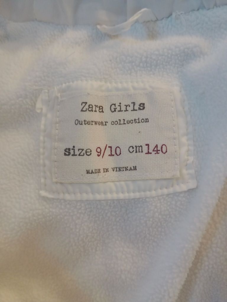 Zimowa kurtka puchowa ZARA roz 140