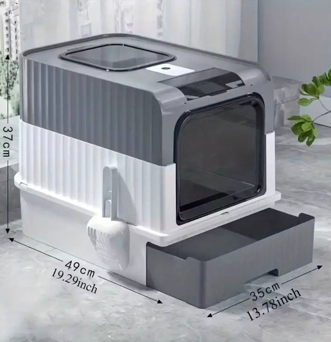 Туалет для котів закритого типу.