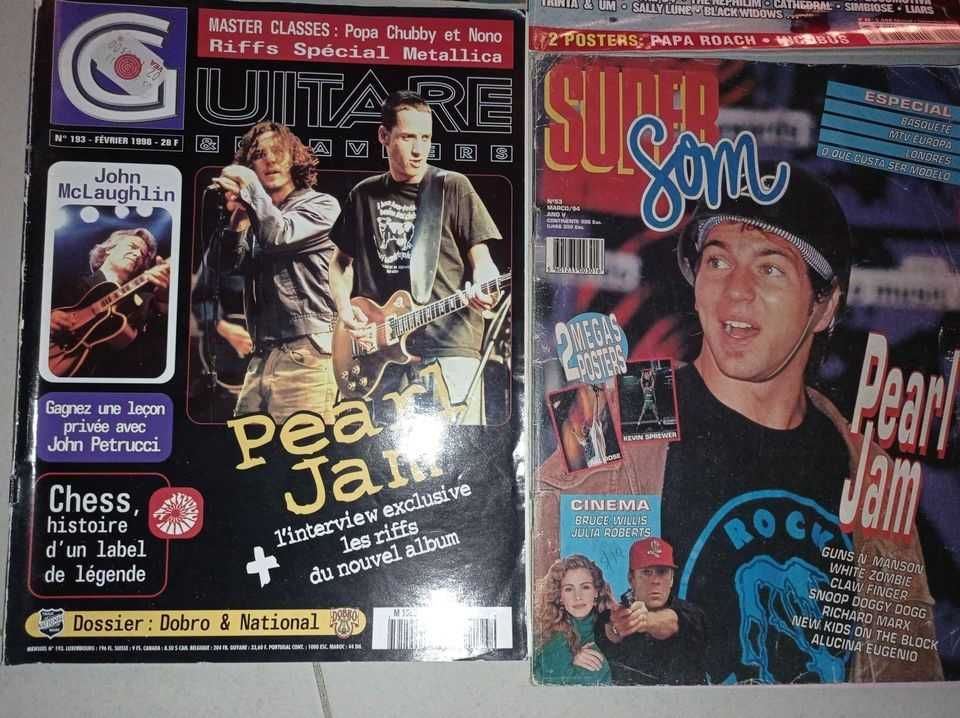 Revistas década de 90 Pearl Jam Audioslave Pitt