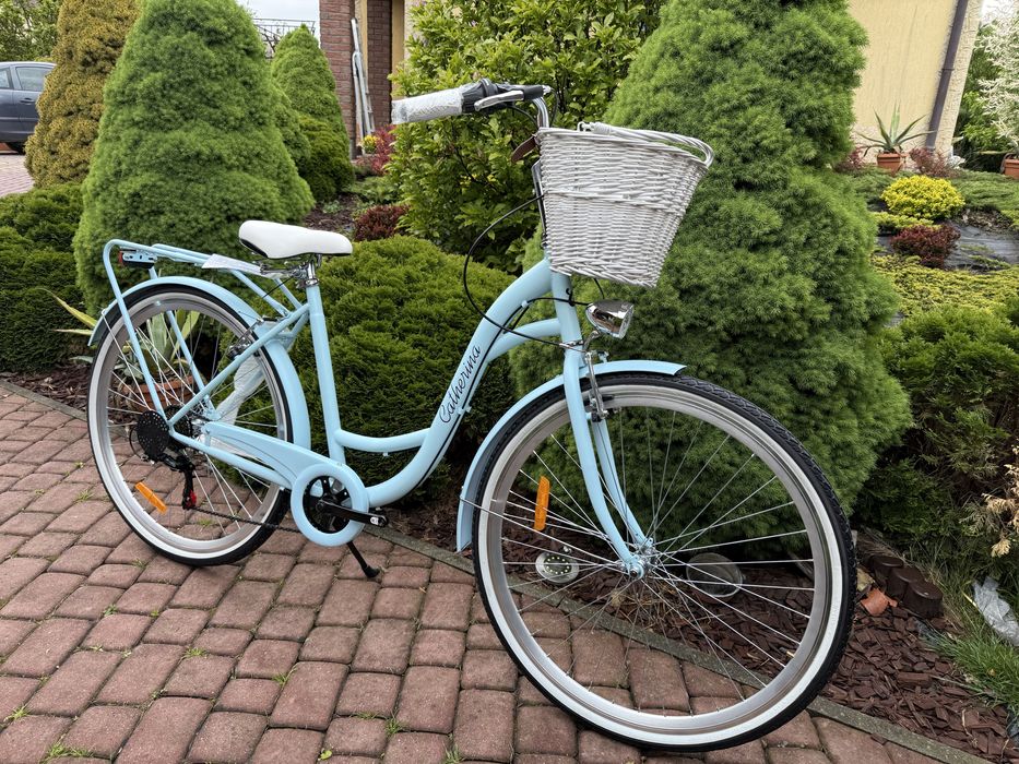 Rower miejski Catherina 28” rama 19” 7 biegów Shimano, koszyk, lampki