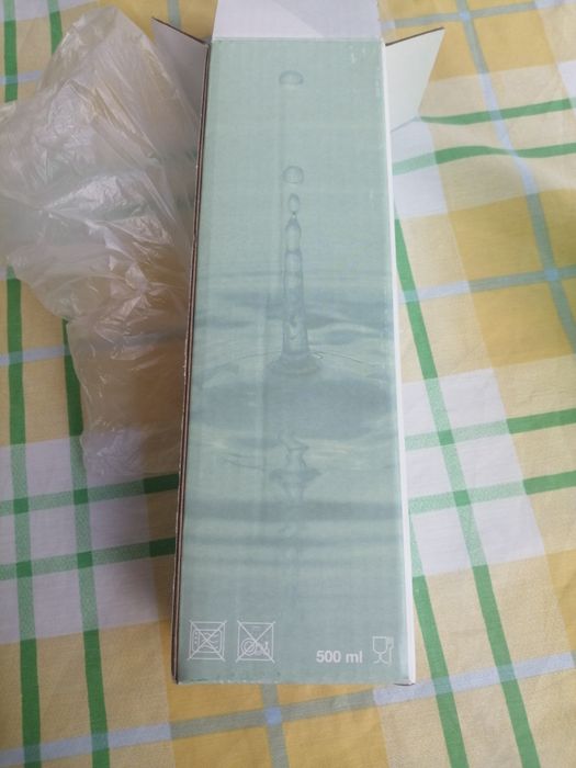 Garrafa reutilizável agua vidro
