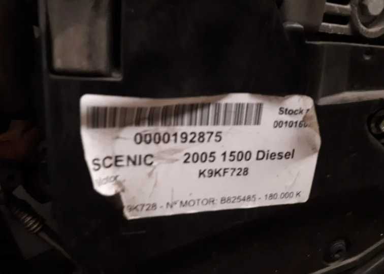 Motor renault scenic/megane k9k728