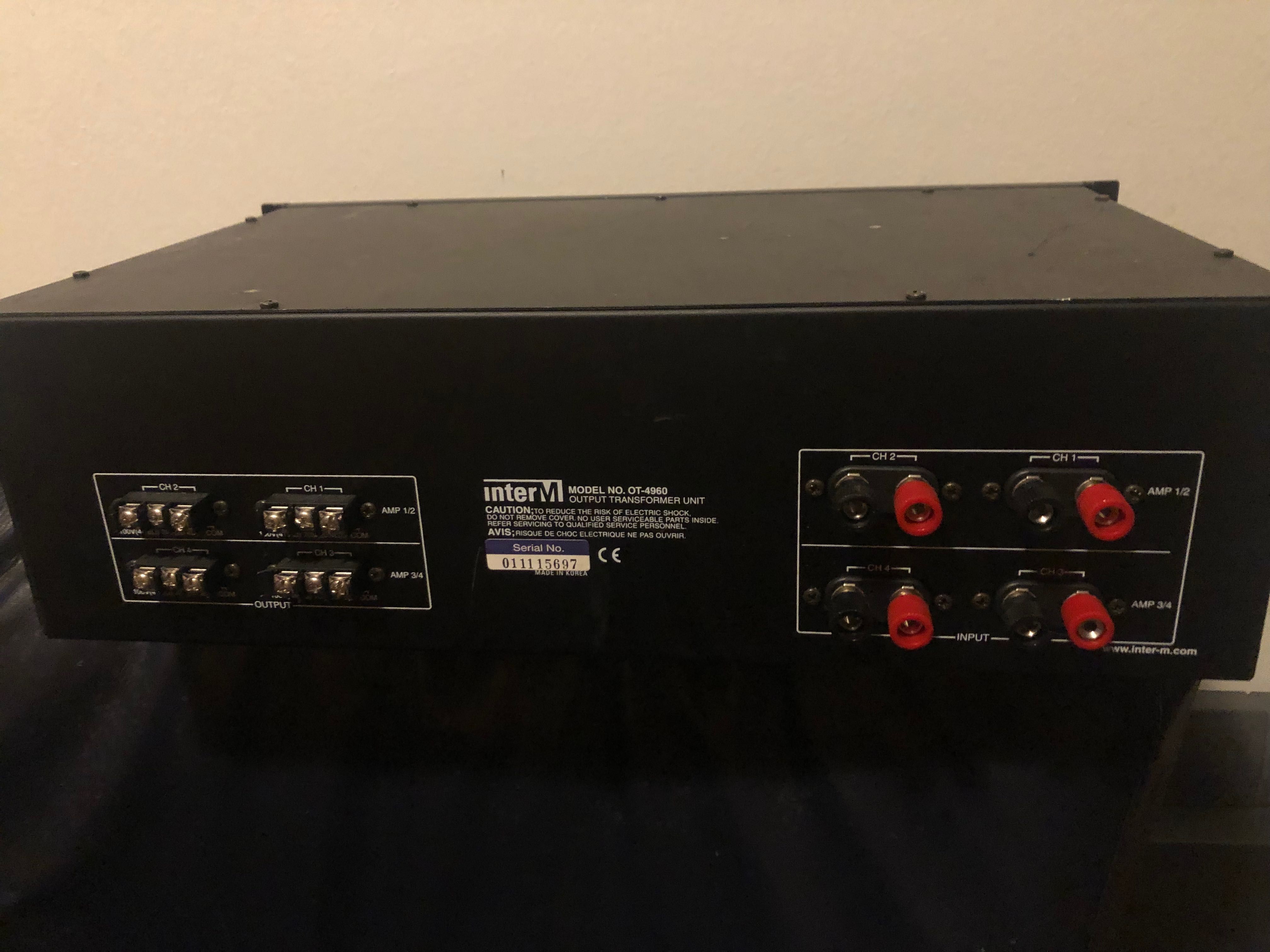 Końcówka mocy INTER M OT-4960