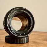 Obiektyw minolta mc rokkor 50mm 1.4 MD + adapter sony fe e
