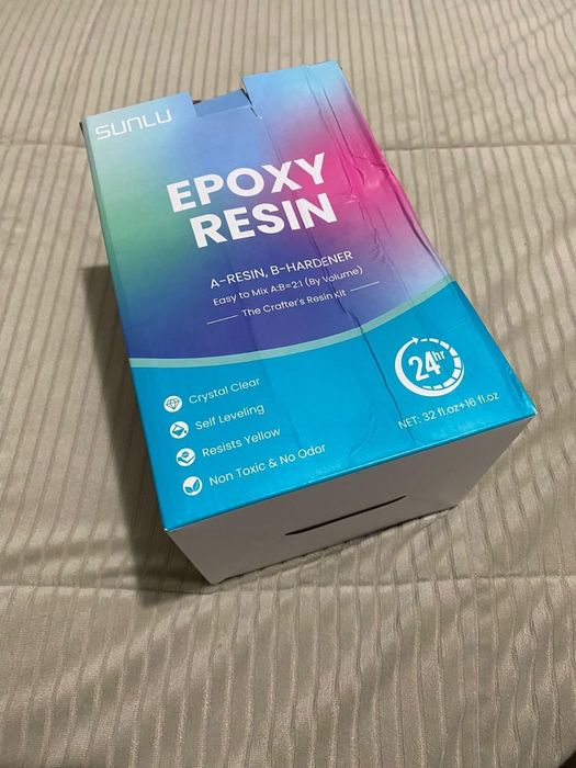 Kit de Resina Epóxi Crystal Clear Sunlu 48OZ (32OZ+16OZ)