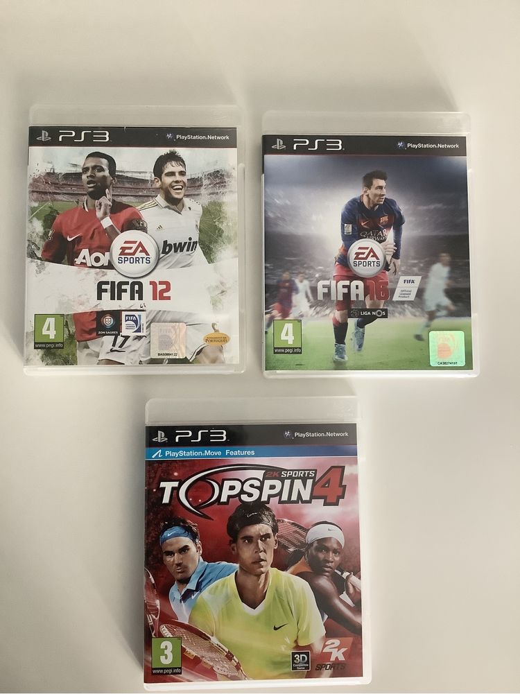 Jogos PS3 - FIFA e Topspin4