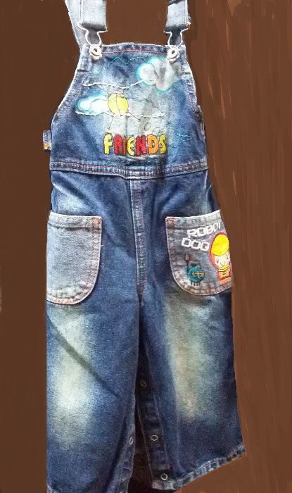 Комбинезон, полукомбинезон "Gee Jay"(Gloria Jeans), джинсовый, детский