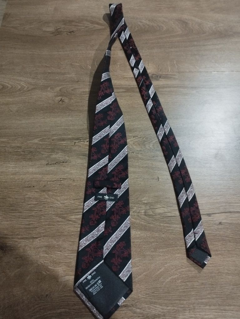 Krawat Pre end jedwab