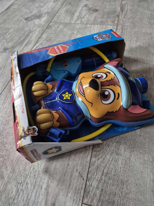 Plecak na wodę Chase  Pistolet z psikawką i pompka Miotacz psi Patrol