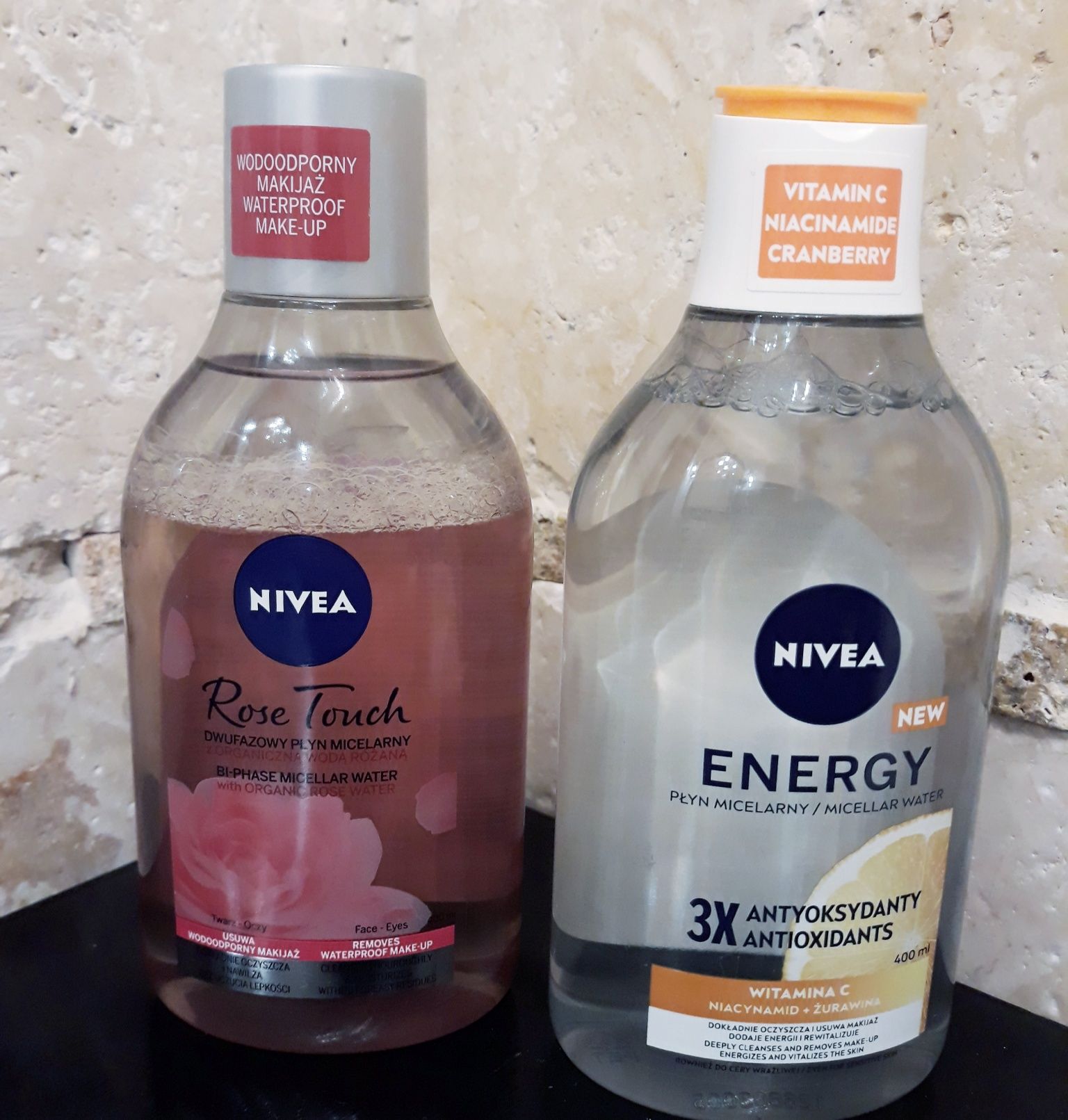 NIVEA Energy+Rose Touch płyn micelarny NOWE