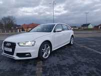Audi A4 Audi A4 2.0 TDI S-line Radar Biała PERŁA
