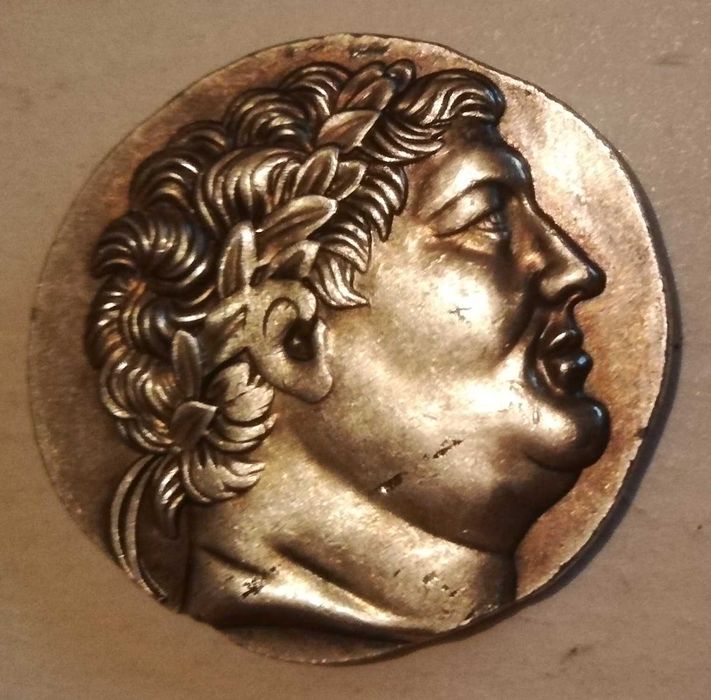 tetradrachma z grubasem i łucznikiem moneta