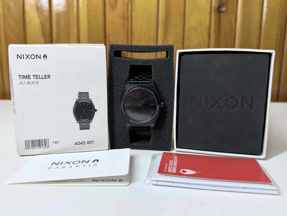 Zegarek NIXON All-Black Time Teller A045-001