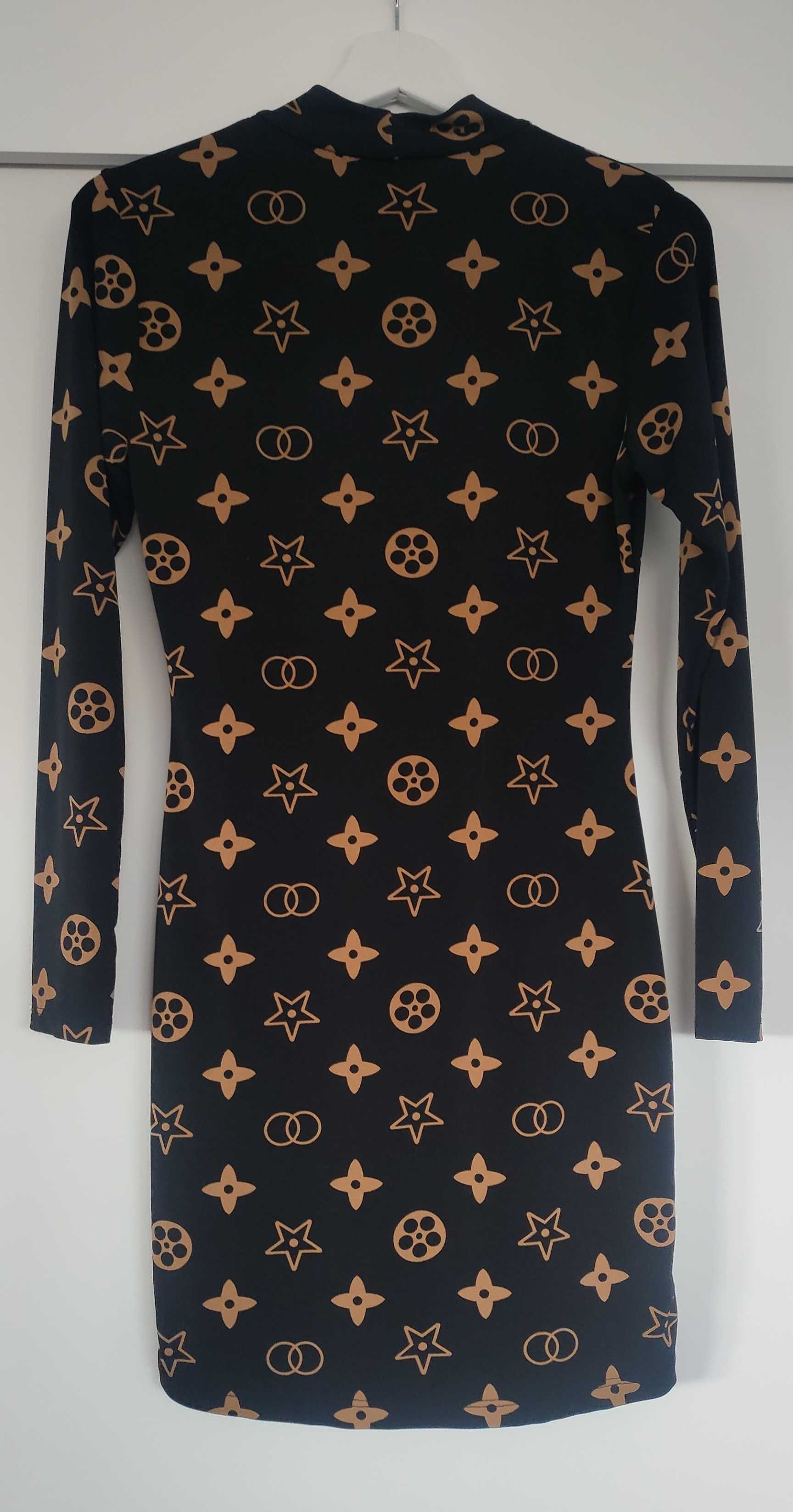 Vestido Preto e Bege – Tamanho único - Novo