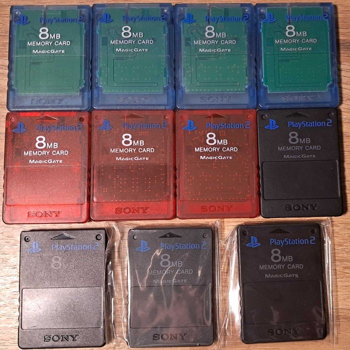 Карти пам'яті для Sony Playstation 1 та Sony Playstation 2