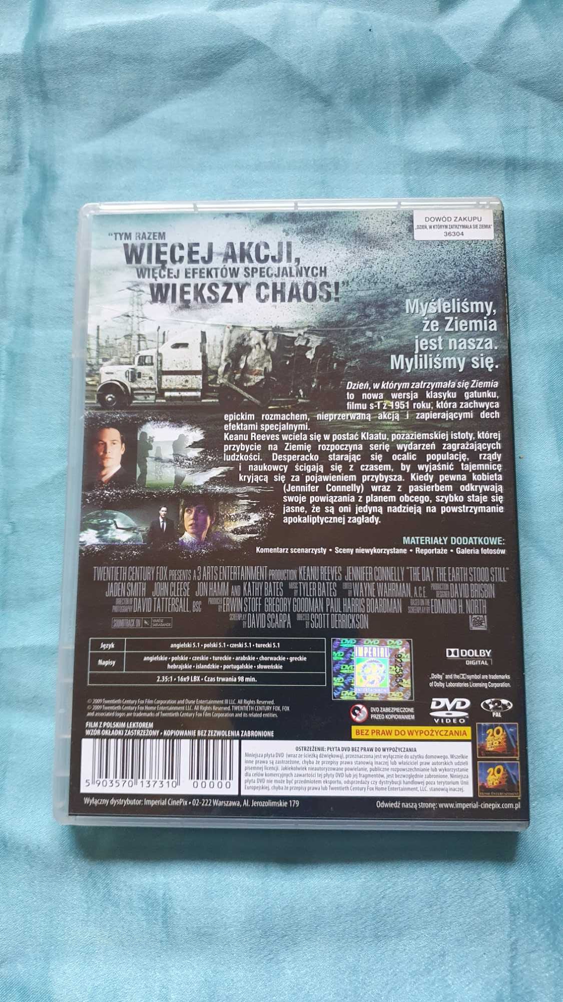 Dzień,w którym zatrzymała się ziemia  DVD