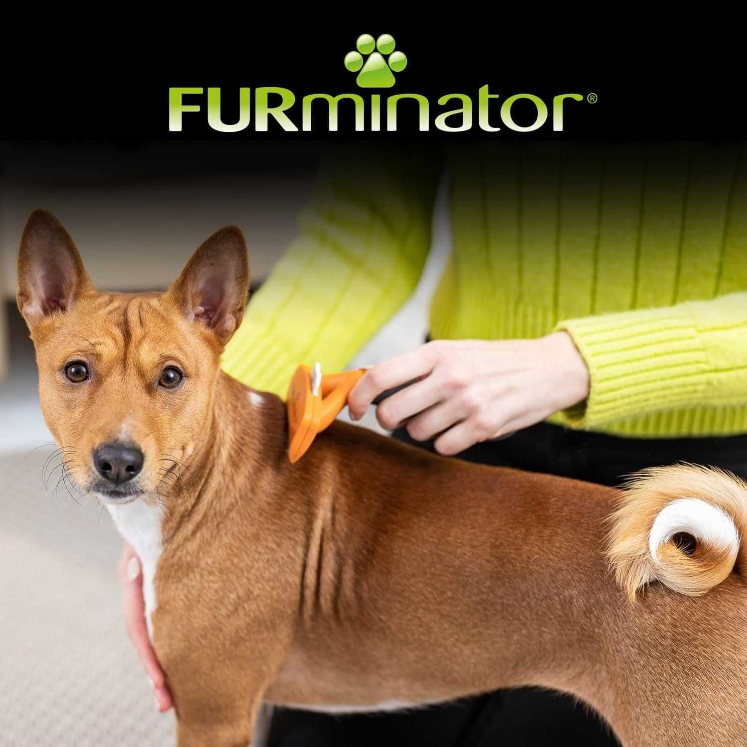 FURminator r. M dla psów średnich sierść krótka ZGRZEBŁO Szczotka h081