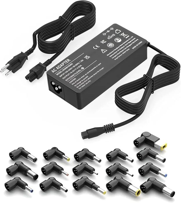 Uniwersalny zasilacz sieciowy 90 W, ładowarka do laptopa, 16w1
