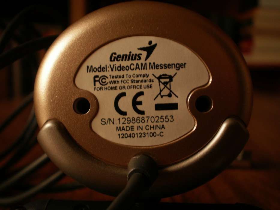 Video CAM Genius c/ cabo USB.