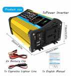 6000W Falownik transformator napięcia 2x zasilacz USB