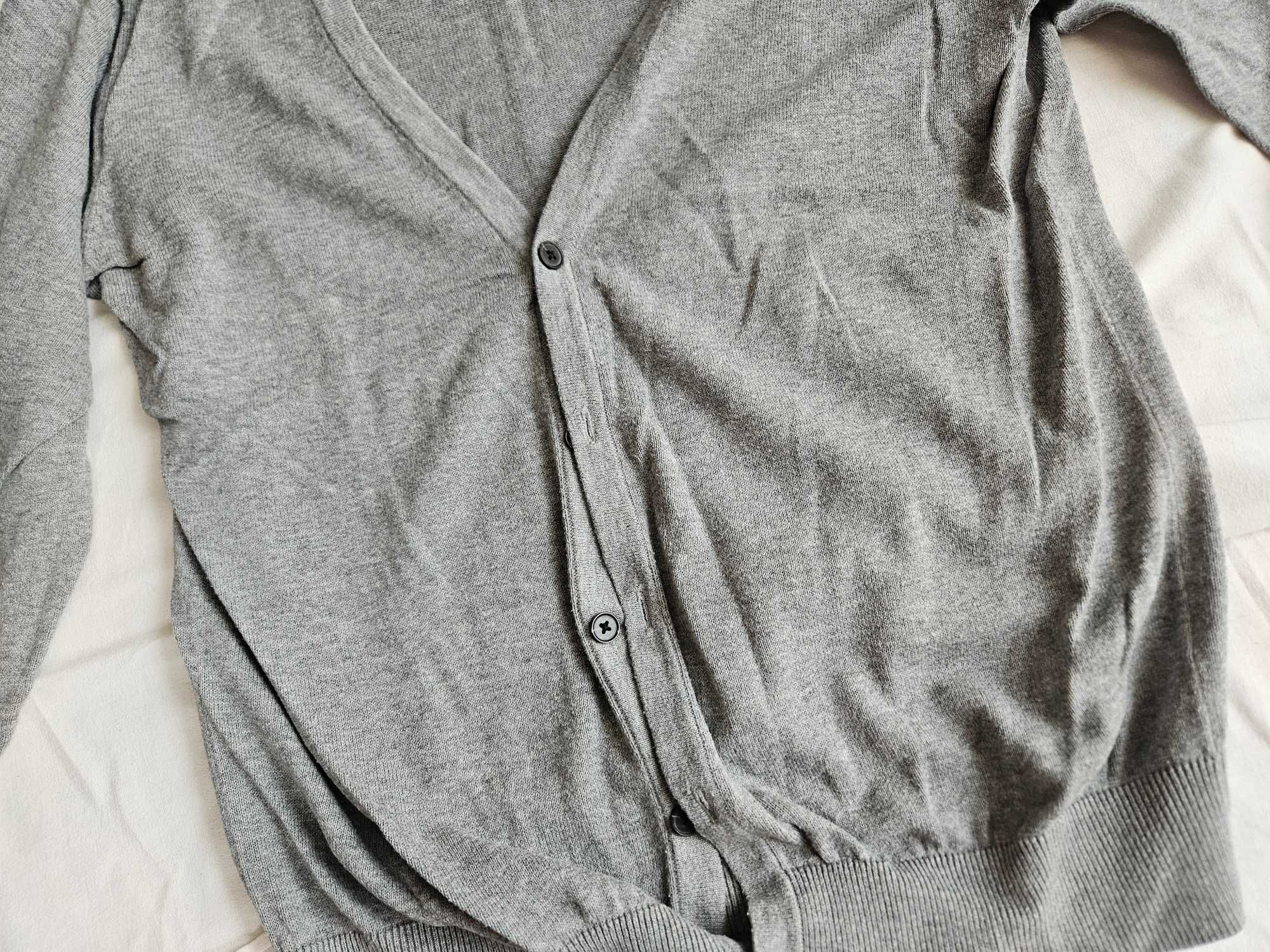 H&M cienki szary kardigan M
