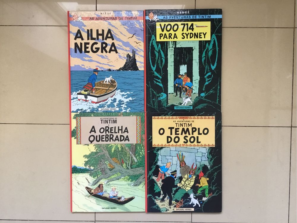 Livros Tintim em excelente estado