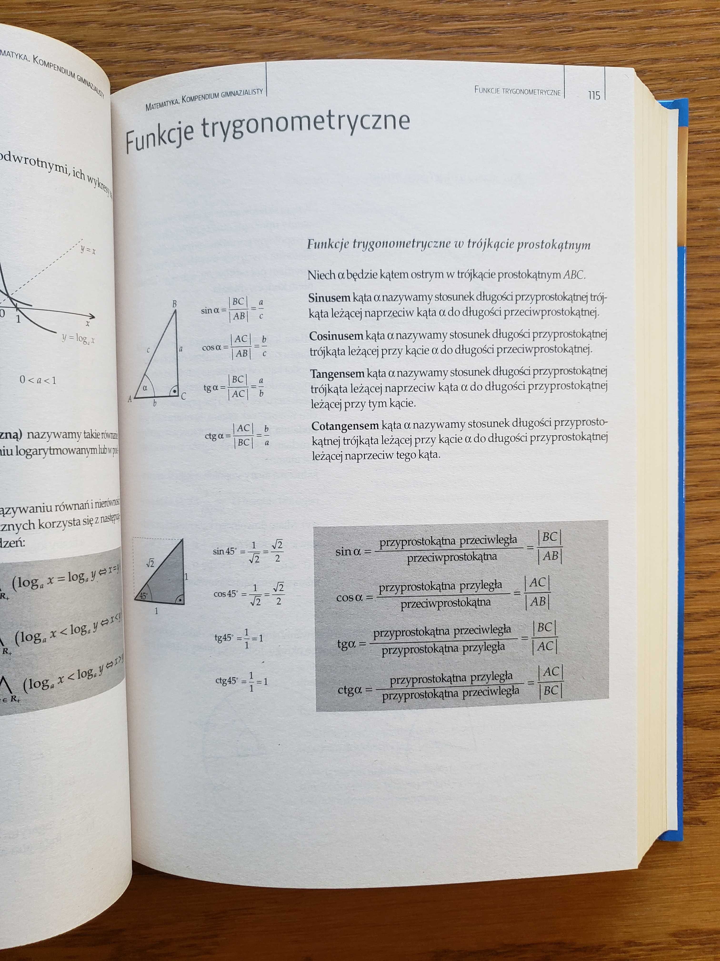 Matematyka, Fizyka, Chemia - Kompendium gimnazjalisty