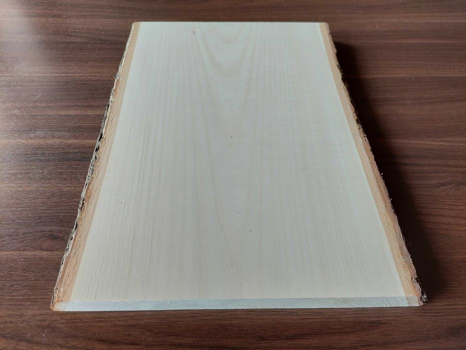 Deska lipowa z korą 40x22,5x2,5cm rzeźba, ikony, decoupage