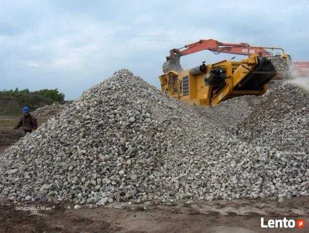 Gruz kruszony ceglano-betonowy  Kruszywo ceglane TRANSPORT