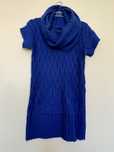 Niebieski chabrowy sweter golf tunika S 36 Reserved