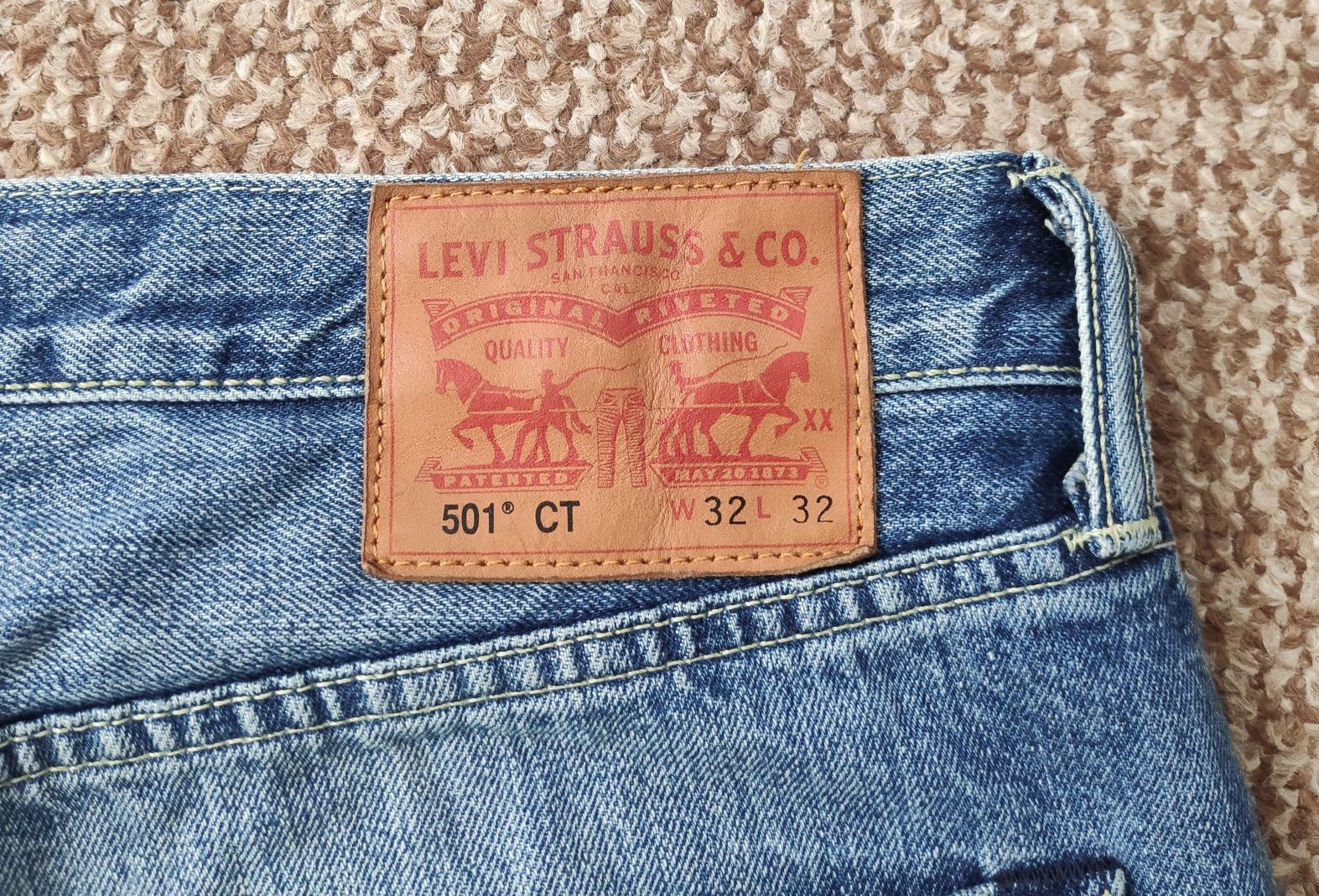 LEVI'S 501 CT Customized & Tapered W32 L32 джинсы ОРИГИНАЛ
