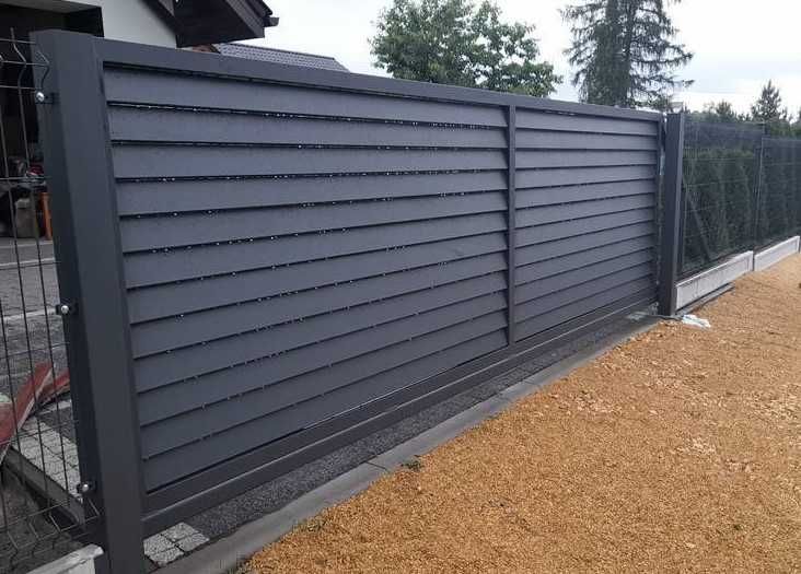 Brama wjazdowa żaluzjowa przesuwna / dwuskrzydłowa Z-100