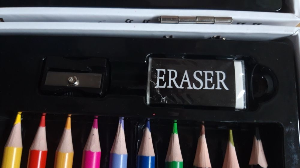 Великий набір для малювання кейс валіза з рускою фарби маркери олівці