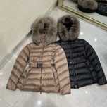 Moncler Cupidone пуховики натур мех лисы S,M  беж и черный