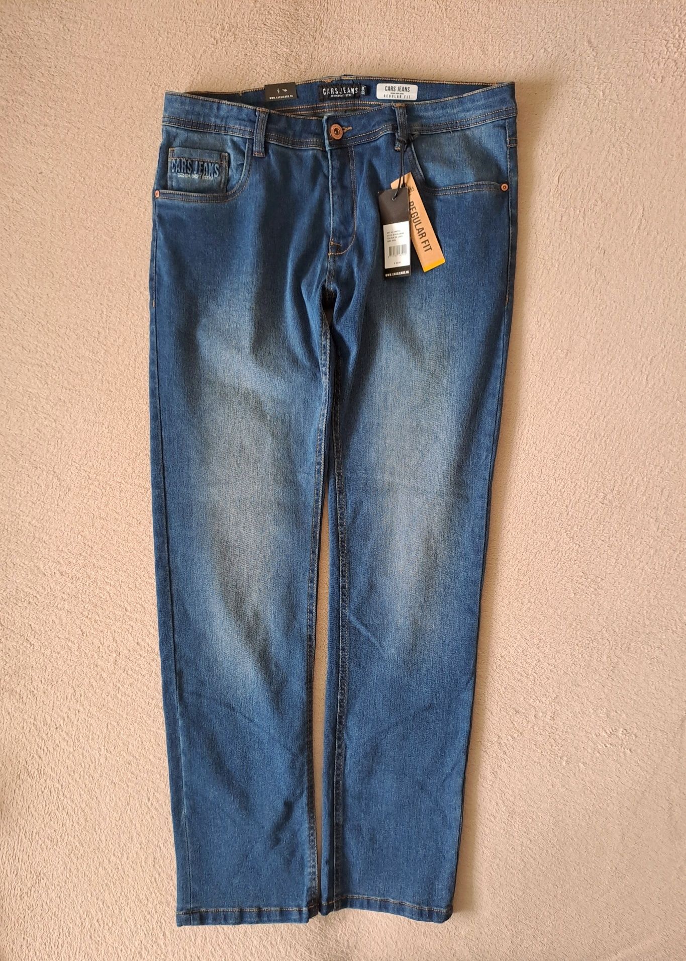 NOWE jeansy CARS roz. 33/34 styl klasyka moda komfort