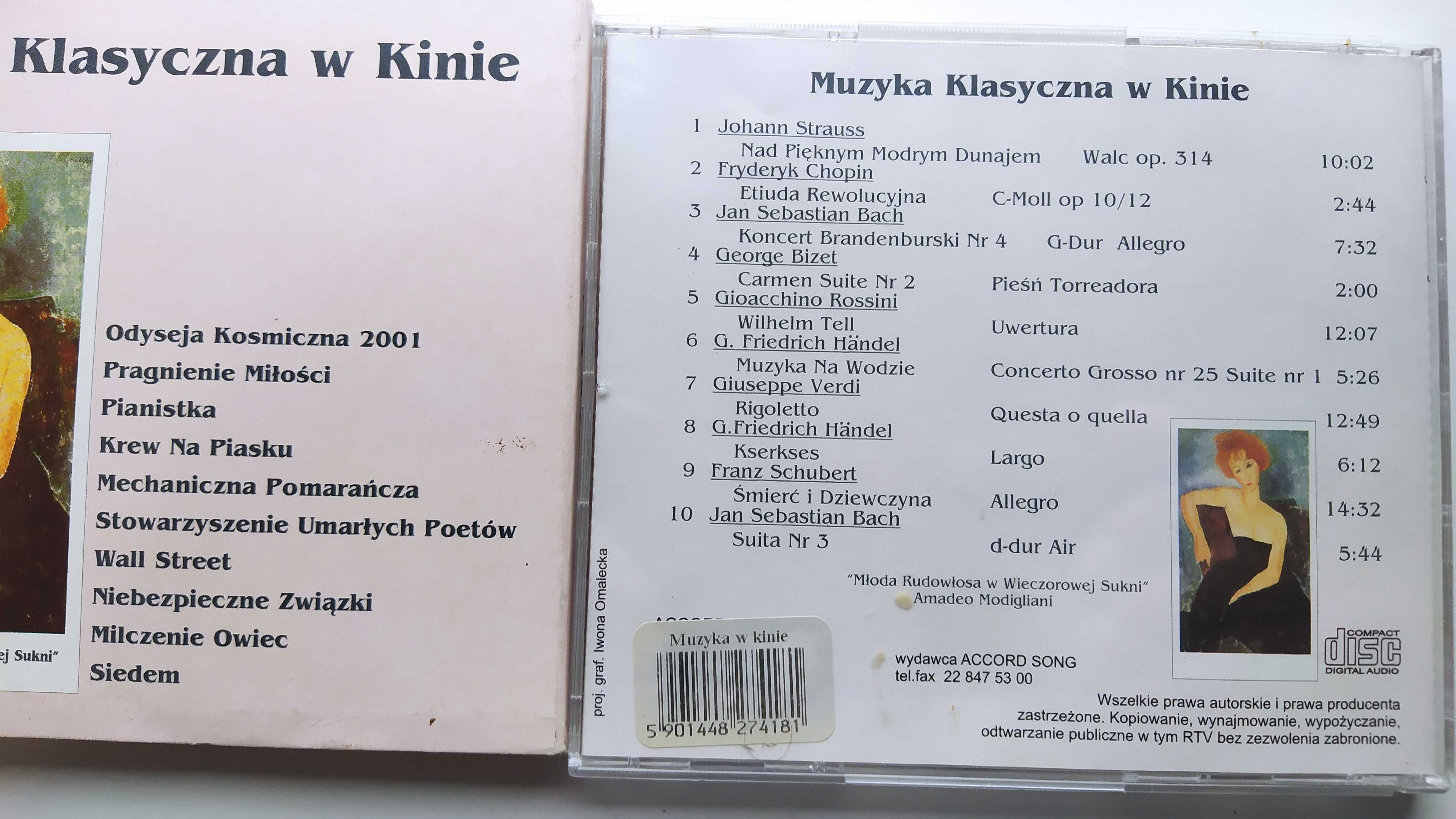 Muzyka Klasyczna w Kinie Odyseja Kosmiczna mechaniczna Pomarańcza CD