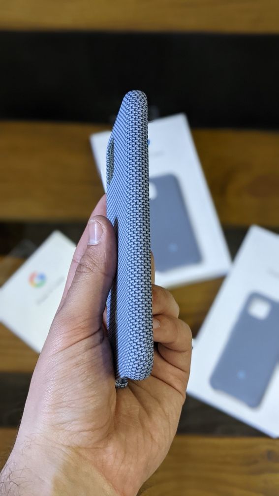 New Чохол Google Pixel 4 Fabric Case оригінал Blue-ish Чехол
