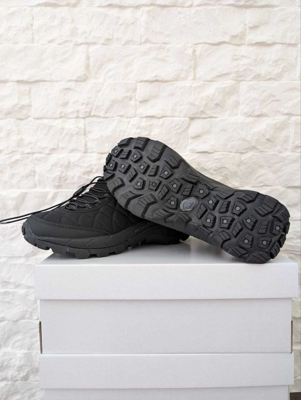 Зимові Чоловічі Кросівки Merrell Moc Black(Флис) 43-46 Без Предоплати